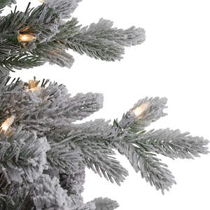 Groothandel 210 Cm Led Pre-Lit Snowing Kerstboom Premium Sneeuw Gevlokt Pe Xmas Boom - Product Image 5