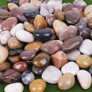Normal Polished Mixed Color Landscape Stone Pebbles