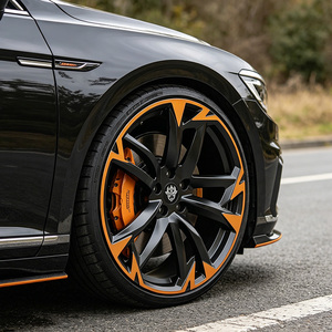 Ruedas FLowtone Nuevas <span class=keywords><strong>de</strong></span> Lujo <span class=keywords><strong>de</strong></span> 20 Pulgadas 5x112 ET38 <span class=keywords><strong>de</strong></span> Aleación Negra para Carreras, Llantas para Autos Mercedes, Audi, Porsche Macan - Product Image 5