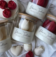 Lilin Aroma Tulip Terlaris dari Pabrik, Hadiah Ulang Tahun Festival, Dekorasi Pewangi Kamar Tidur, Ornamen Lilin Penambah Suasana