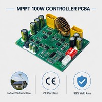 Module de contrôleur de charge solaire intelligent MPPT 100W 10A 12V/24V LiFePO4 PCBA pour système PV hors réseau et stockage d'énergie extérieur
