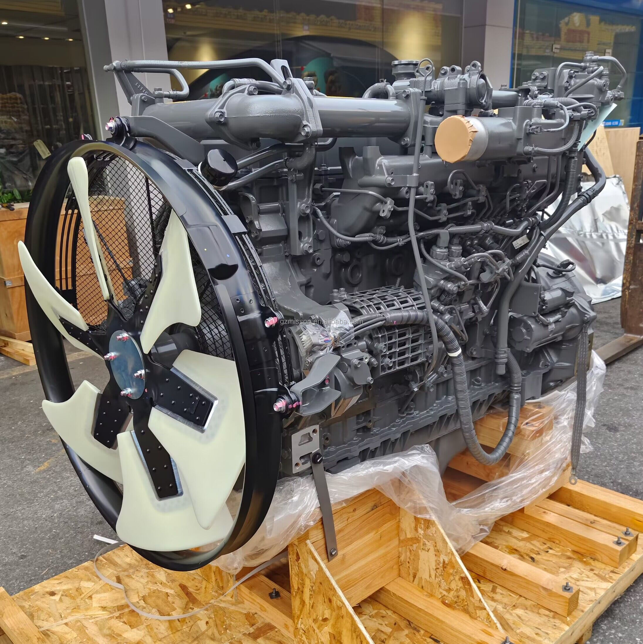 Sanyショベル用スペアパーツ6WG1完全エンジンアセンブリIsuzu