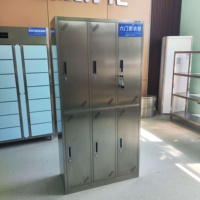 Armoire de rangement pharmaceutique en acier inoxydable, anti-poussière, avec trous de ventilation pour laboratoire