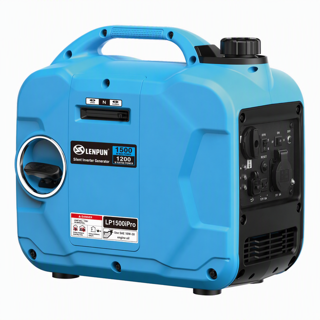 1.5kW 220V Digital Inverter Silent Portable Mini Gasoline Generator Home Emergency Backup Outdoor Camping RV Use
