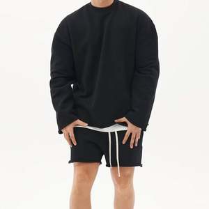 Logo personnalisé Imprimé Deux Pièces Ensemble Short à Capuche Hommes Ensemble Sweat à Capuche Oversize Ensemble Sweat à Capuche et Short pour Hommes - Product Image 1