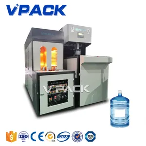 The semi-automatic stretch and blow molding machine can produce 5 gallon PET vats steadily Factory price Mould included