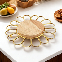 Tapis de table en métal résistant à la chaleur DaS pour la maison, dessous de plat et de pot créatif en fer forgé pour table