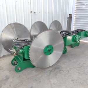 Cortador de tocón de madera, cabezal de sierra de corte de ramas, máquina divisora de sierra circular, procesador de leña, cabezal de sierra de excavadora para recorte - Product Image 6