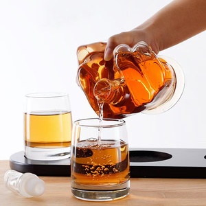 M khuyến mại vui vẻ giữa ngón tay thức dậy chai thủy tinh 1000ml rượu <span class=keywords><strong>Whisky</strong></span> rõ ràng thủy tinh kín chai - Product Image 4