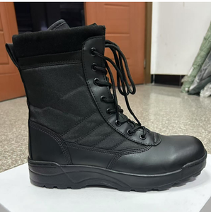 DFS14 Nuevas Botas Tácticas Largas de Cuero de Grano Completo Personalizadas de Alta Calidad - Product Image 3