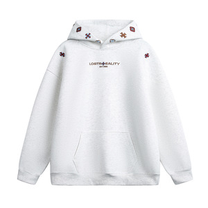 Novedad 2026 Sudadera con Capucha para Hombre, Estilo Étnico Ins, Bordado Texturizado, Gruesa, Oversize, Estilo Urbano Americano, Deportiva Casual - Product Image 3