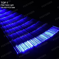 Kit LED Versatile Twinkling 16W RGBW Starlight Stretch Fibre Optique pour Plafond avec Changement de Couleur à Distance