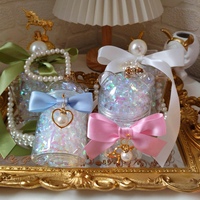 Personnalisé pour Champagne Or Floral Ruban Transparent Boîte De Bonbons Élégant Givré Party Favors Décoration De Mariage Nouvelle Arrivée Boîte-Cadeau