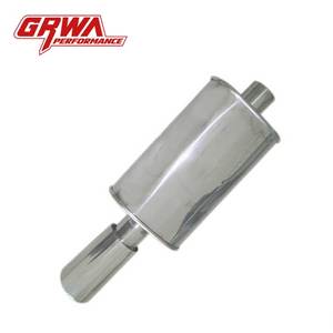 Универсальный глушитель куб. См выхлопной углеродный глушитель нержавеющая сталь глушитель выхлопной трубы - Product Image 1