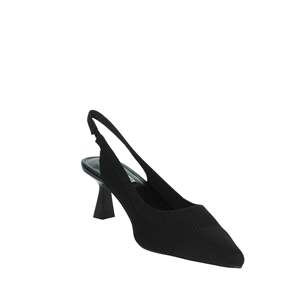 Keys Donna Slingback K-10770 Beige Nero Heeled <b>Sandals</b> - Product Image 5