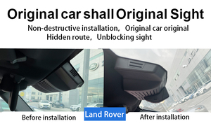 กล้องติดรถยนต์4K Wi-Fi ซ่อนเลนส์มองเห็นกลางคืนกล้องหน้าและหลังรถแบบคู่สำหรับ Land Rover Defender <span class=keywords><strong>Free</strong></span> Lander Evoque - Product Image 2