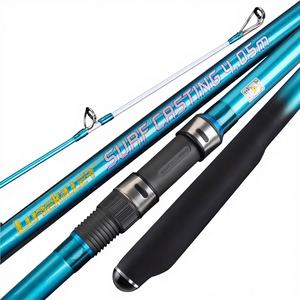 Canne à pêche Lurekiller 405 cm en fibre de carbone, 3 brins, avec anneaux Fuji, X Wrap, <span class=keywords><strong>pour</strong></span> la pêche en mer, la pêche de plage et le <span class=keywords><strong>surfcasting</strong></span>, longue portée - Product Image 1