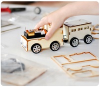 BRICOLAGE assemblage jouet trains miniatures Premium créatif Simple éducatifs drôle artisanat 3D puzzle train jouet pour enfants