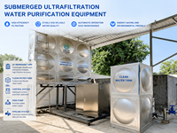 Grande pompe de purification par ultrafiltration immergée en acier inoxydable, sans alimentation électrique, pour le traitement des eaux usées municipales