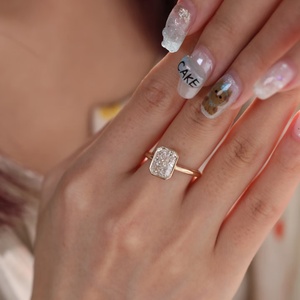 Custom Bezel Setting Diamond Jewelry 14k 18k Gold 1-5CT IGI Certified Lab Grown Diamond <b>Ring</b> <b>for</b> Women <b>Men</b> - Product Image 2