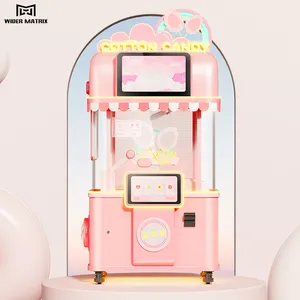 Dual Screen Cotton Candy Automatic Machine Smart Electronic App Control Automatic Cotton Candy Vending Machine