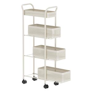 Carrito de Almacenamiento Rodante de Malla de Acero al Carbono al por Mayor, Organizador Delgado para Espacios Reducidos, Carro de 3, 4 o 5 Niveles para Cocina, OEM ODM, Logotipo Personalizado - Product Image 1