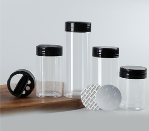 Oferta Especial: Botellas de Plástico PET Vacías para Condimentos, Envases para Especias en Polvo con Tapa, Juego de Tarros para Pimienta y Sal, para Dulces y Especias - Product Image 5