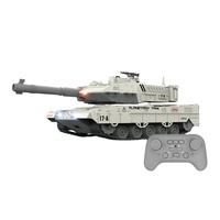 2.4 Ghz 1:14 multi-fonction RC réservoir jouet balles d'eau télécommande voiture lumières, son, tir de balles de cristal, tourelle rotative