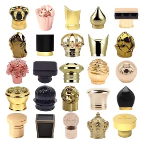 Fabriek Groothandel Parfum Deksel Custom Zink Legering Parfum Dop Luxe Zamac Parfum Dop