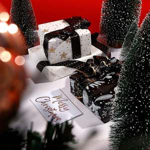 Wholesale 80g 43*300cm Christmas Gold Brush <b>Foaming</b> Packaging Paper Gift Wrapping Paper Wrapping Paper - Product Image 6