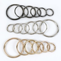 Meetee H1-1 50mm Accessoires de quincaillerie de bagages DIY Handmade Keychain Bag Hat Decorative Connective Zinc Alloy O Ring Buckle