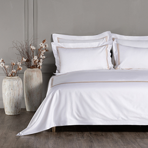 Alta calidad 400TC 4 piezas antiestático resistente al calor sábanas de algodón puro lavable juegos de cama de Hotel al <span class=keywords><strong>por</strong></span> <span class=keywords><strong>mayor</strong></span> - Product Image 1