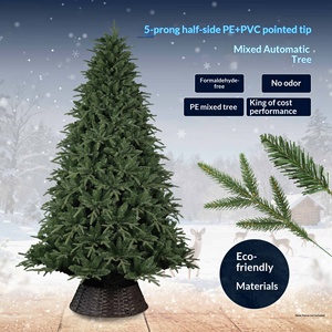 Hot Sale Dense Automatic Christmas <b>Tree</b> PE Mixed PVC Material Pointed Top Auto Expand <b>Tree</b> For Holiday Decoration - Product Image 2