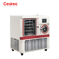 Machine de lyophilisation compacte sous vide en acier inoxydable pour laboratoire, modèle pilote, la plus vendue, avec capacité de 4,5 L et zone de séchage de 0,24 m² pour le séchage d'échantillons