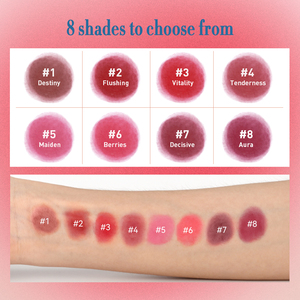 Trang Điểm Mới Đa-Sử Dụng Mềm Mại Đôi Môi Bouncy Má Mờ Pudding Nồi Môi Bùn 2 Trong 1 Son Môi Sương Mù Mặt Kem Matte Lip <span class=keywords><strong>Gloss</strong></span> - Product Image 6