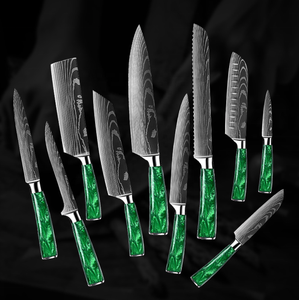Ensemble de couteaux de <span class=keywords><strong>chef</strong></span> de cuisine 10 pièces-Acier inoxydable à haute teneur en carbone - Product Image 3