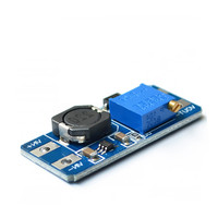 Modul Booster DC-DC Tegangan Input 2-24V Liter 5V 9V 12V-28V Dapat Diatur 2A Liter Pressure Plate MT3608