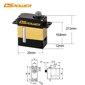 Micro Mini Kim Loại Bánh Rc Servo Động Cơ Servo Sg90 Servo Kiểm Soát Tốc Độ Động Cơ Bánh Răng