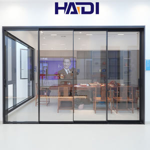 Portes coulissantes en aluminium à double vitrage, style minimaliste moderne, insonorisées, pour cloisonnement intérieur, <span class=keywords><strong>cadre</strong></span> fin et étroit, pour application en cuisine - Product Image 2