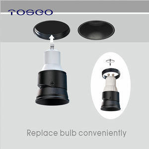 TOSEO Kundenspezifische LED-Leuchte Moderne Einstellbare Rahmenlose Doppel-Kopf-Aluminium-Spotlights und Downlights in Weiß - Product Image 6