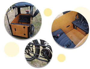 Tricycle à 7 vitesses et Tricycle électrique, livraison, vélo Cargo électrique, 3 roues, vélo Cargo électrique pour bébé - Product Image 4