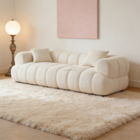 Sofá Chesterfield de Dos Plazas sin Marco, Estilo Francés, con Esponja de Lujo, Diseño Moderno, Sin Estructura de Soporte, para Sala de Estar, Venta Directa de Fábrica