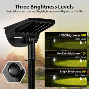 Outdoor IP65 Waterproof 6000K Solar Energy Led Garden Lawn Lights Solar Decoration Light /Solar <b>Lamp</b>/Solar Landscape Spotlights - Product Image 3