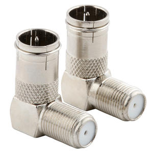 Fiches mâles F vers F <span class=keywords><strong>femelle</strong></span> angle droit coudé à 90 degrés adaptateur d'<span class=keywords><strong>antenne</strong></span> satellite connecteur <span class=keywords><strong>TV</strong></span> coaxial angle droit incurvé - Product Image 4