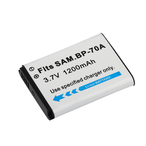 BP70A BP 70A 1200mAh 3,7 V batería de cámara de repuesto para Samsung <span class=keywords><strong>ES65</strong></span> ES70 TL105 TL110 PL100 SL50 SL600 - Product Image 2