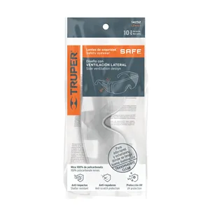 Scatola di 12 occhiali di sicurezza trasparenti, Truper Safe - Product Image 3