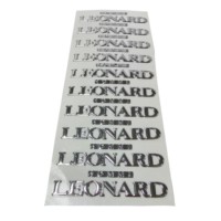 Insigne d'emblème de décalcomanie 3D en PVC souple autocollants de logo de plaque signalétique en plastique doré personnalisés