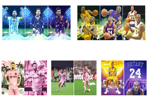 Póster Lenticular 3D con Diseño Innovador <span class=keywords><strong>de</strong></span> Jugador <span class=keywords><strong>de</strong></span> Fútbol, Imagen 3D <span class=keywords><strong>de</strong></span> <span class=keywords><strong>Messi</strong></span> y Ronaldo para Decoración <span class=keywords><strong>de</strong></span> Pared - Product Image 2