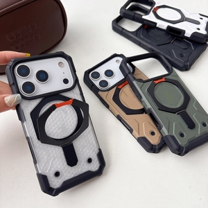เคสโทรศัพท์มือถือคุณภาพสูง ยี่ห้อ UA ดีไซน์เนอร์ พร้อมขาตั้งแม่เหล็ก สำหรับ 17 Air 16 15 pro max ป้องกันแรงกระแทก พร้อมฝาครอบแบบเกราะ - Product Image 4