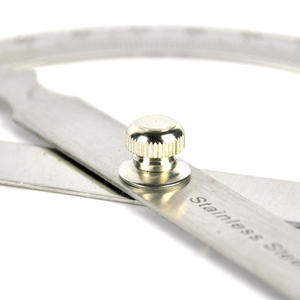 Règle d'angle en acier inoxydable de 14 cm, rapporteur à 180 degrés, jauge graduée pour le travail du bois avec pied à coulisse pour des mesures de précision - Product Image 2